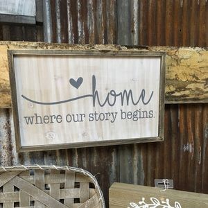 Home Wooden Sign